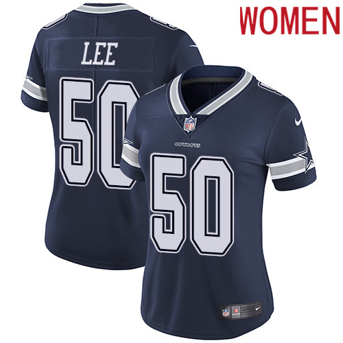 2019 Women Dallas Cowboys #50 Lee blue Nike Vapor Untouchable Limited NFL Jersey style 2->women nfl jersey->Women Jersey